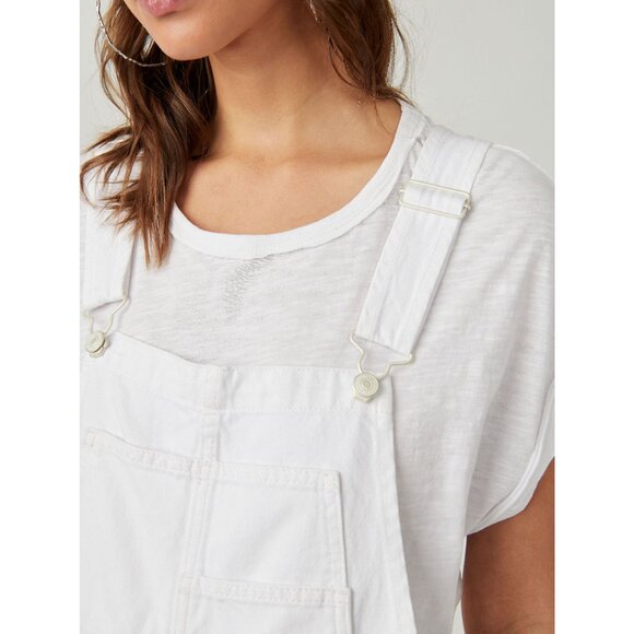 Free People White Denim Romper - Picture 7 of 11